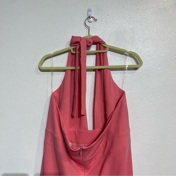 Clothing Obsessed Company Pink Curvy Fit Midi Halter Dress Sz 3XL NWT - Picture 7 of 10